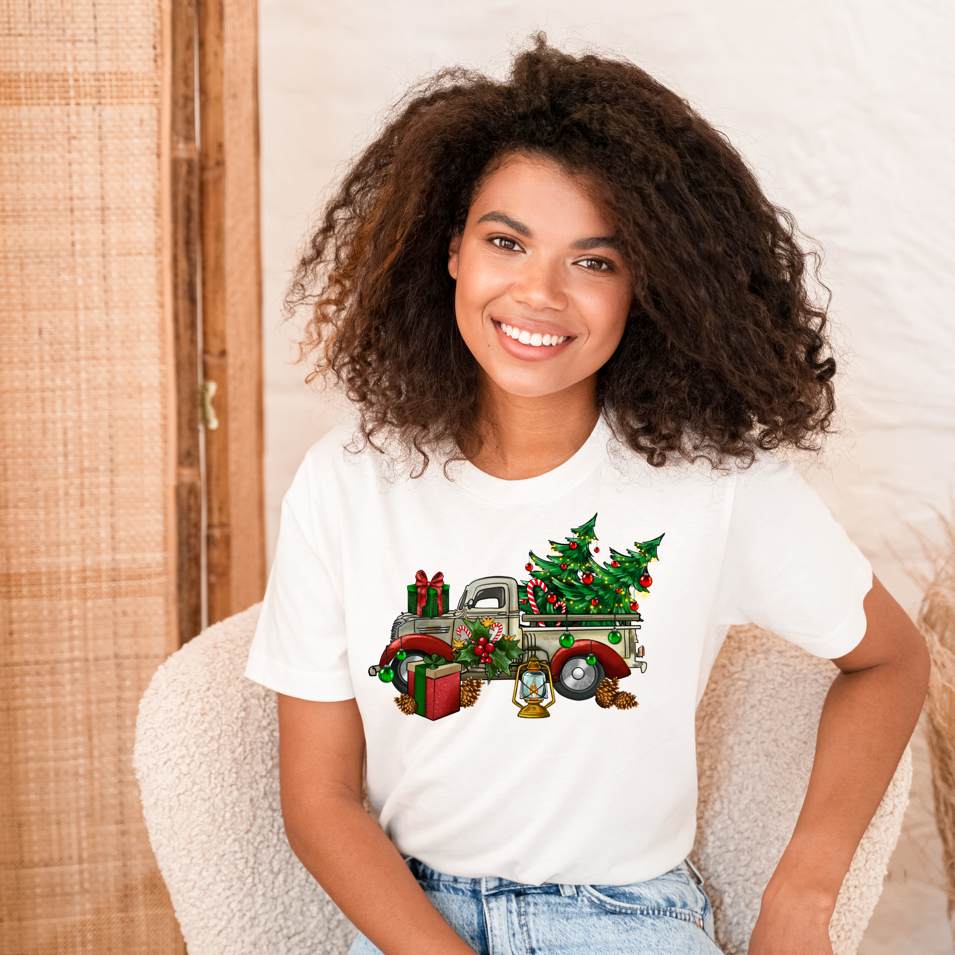 Christmas Truck T-Shirt Custom T-Shirt Bambi Rae Collections   