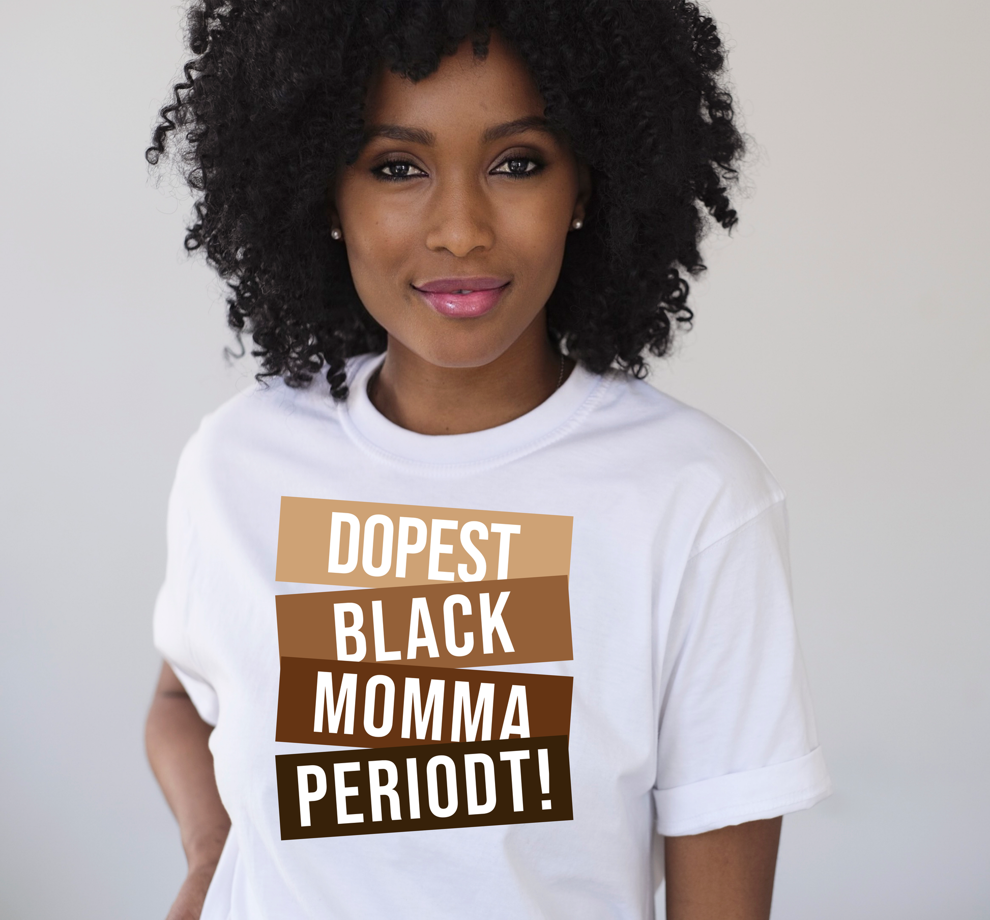 Dopest Black Mom T-shirt Custom T-Shirt Bambi Rae Collections   