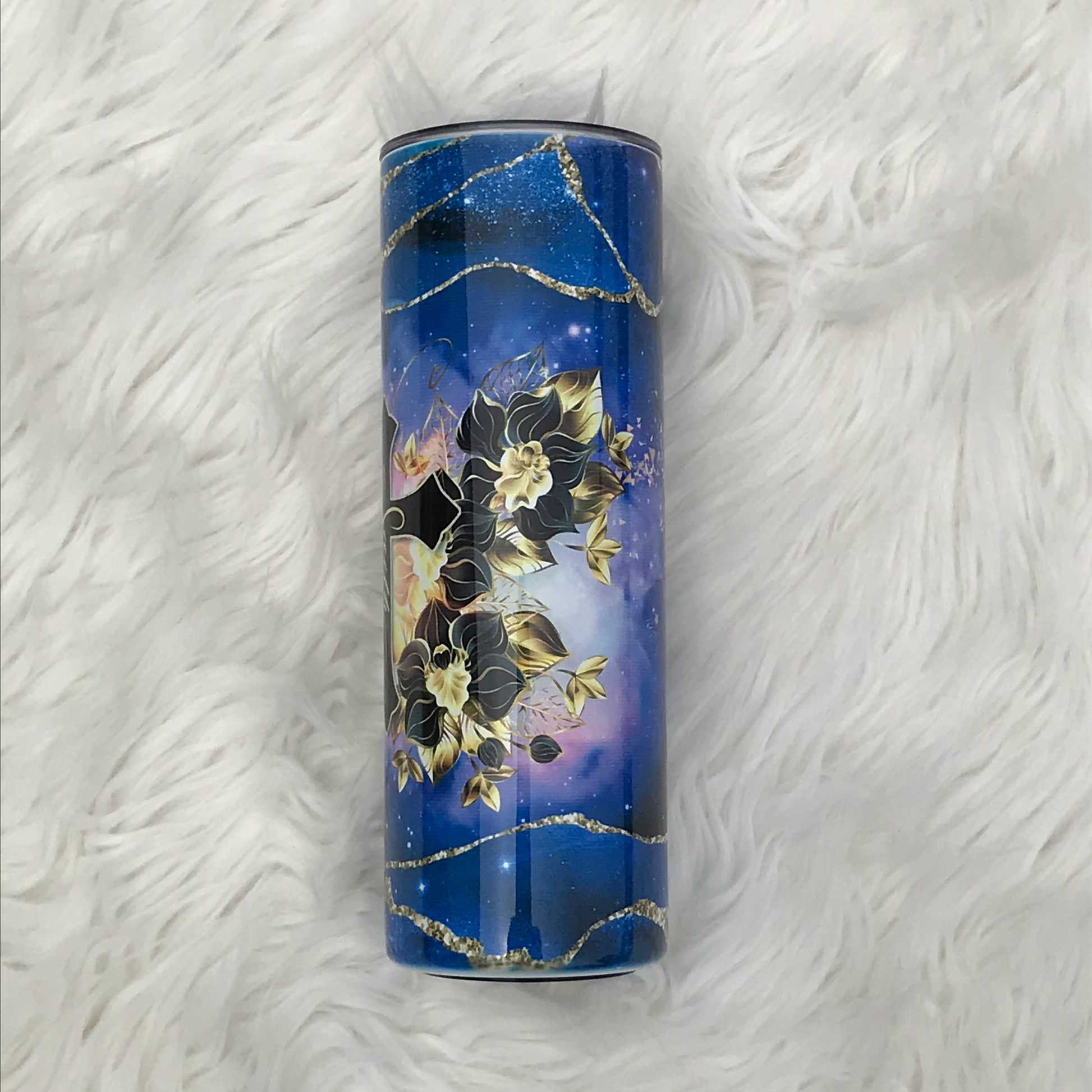 Faith 20oz Skinny Tumbler Custom Tumblers Bambi Rae Collections   