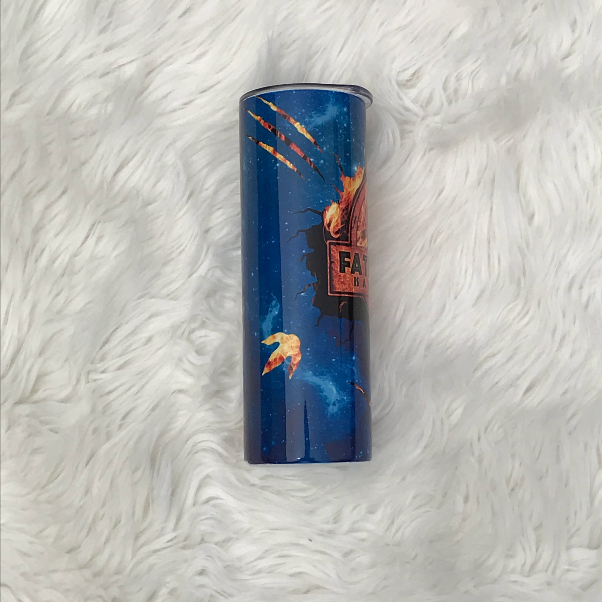 Fatherhood A Walk In the Park Blue Tumbler Custom Tumblers Bambi Rae Collections   