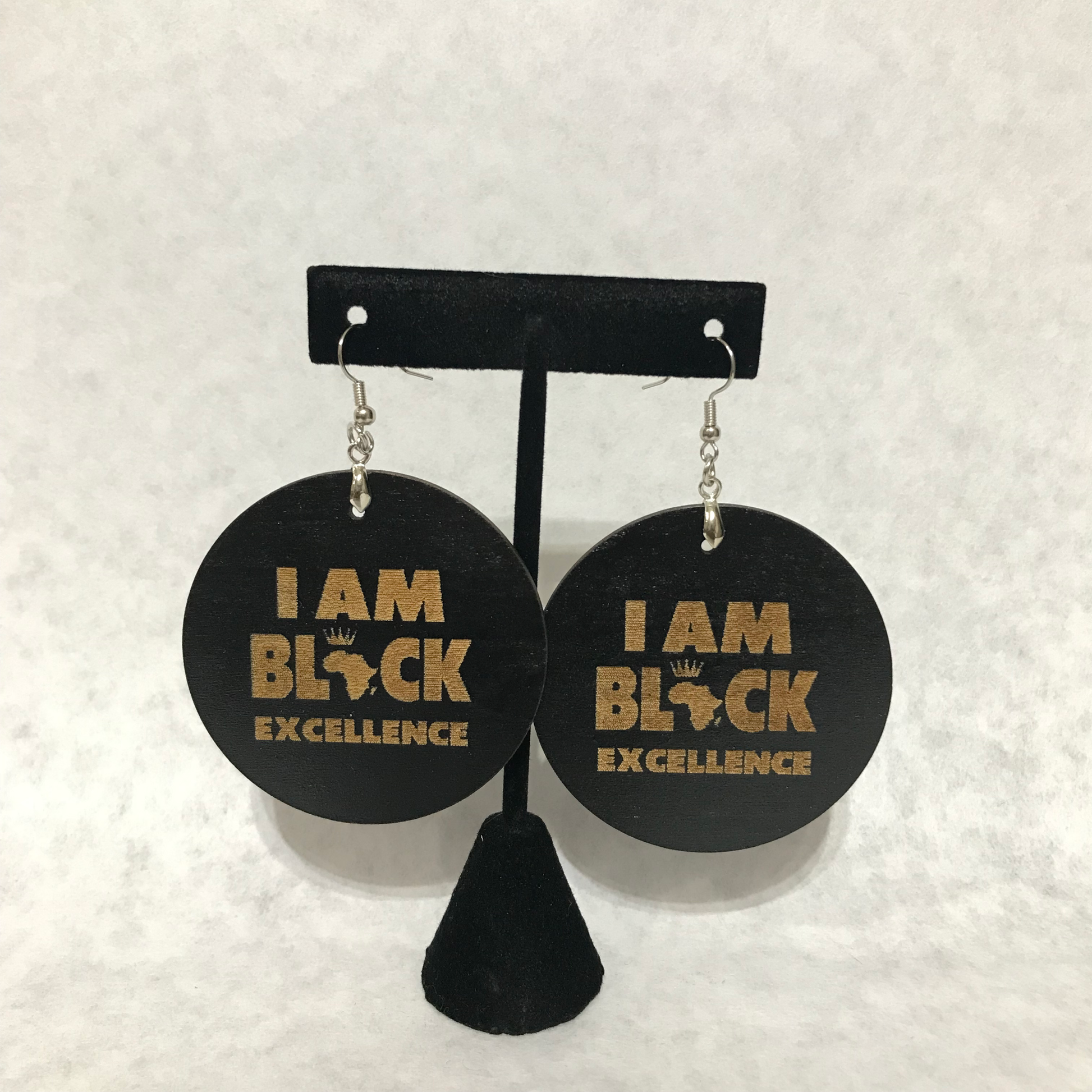 I Am Black Excellence Earrings Earrings Bambi Rae Collections   