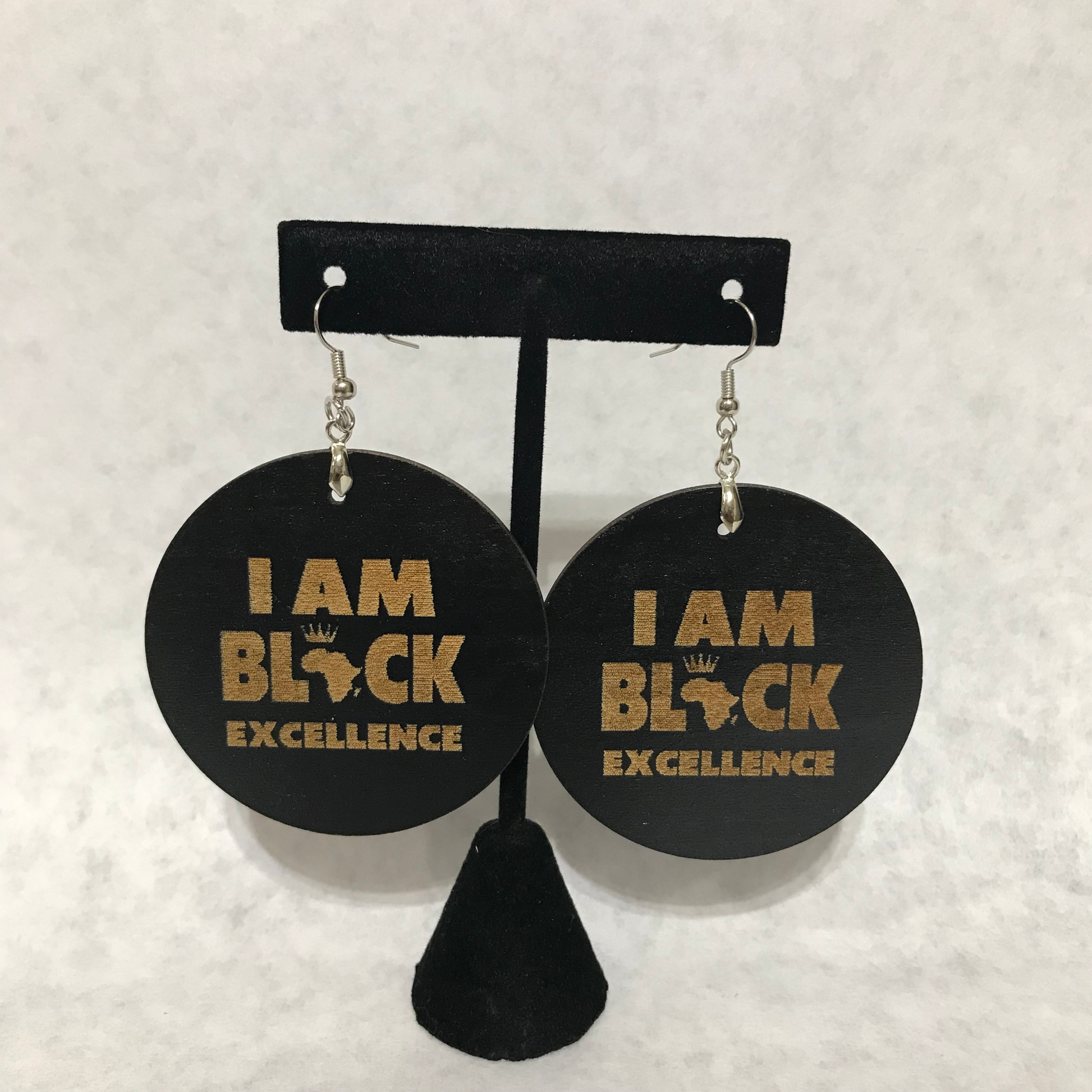 I Am Black Excellence Earrings Earrings Bambi Rae Collections   