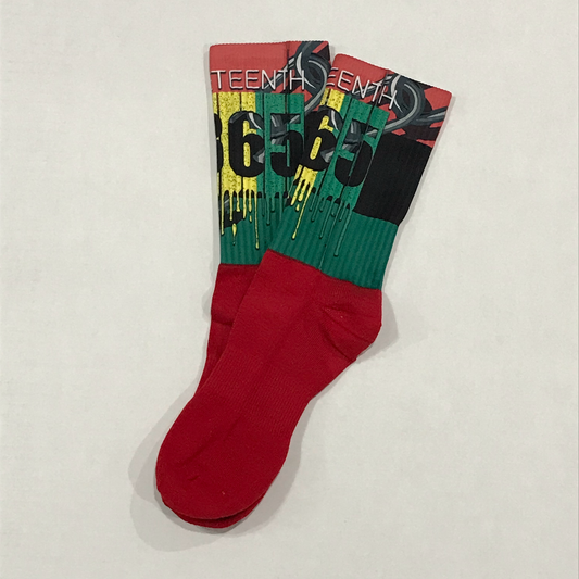 Juneteenth Socks  Bambi Rae Collections Medium - Juneteenth 1865  