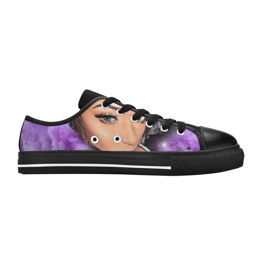 Custom Women's Classic Canvas Shoes (Model 018) Women's Canvas Shoes (018) Bambi Rae Collections   